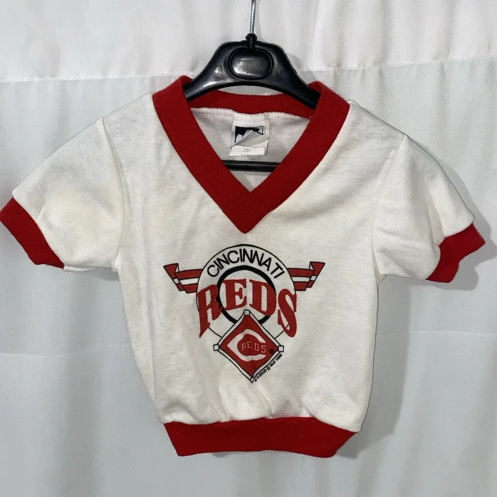 Vintage Cincinnati Reds 1989 80s Shirt Baby Size 12 Months